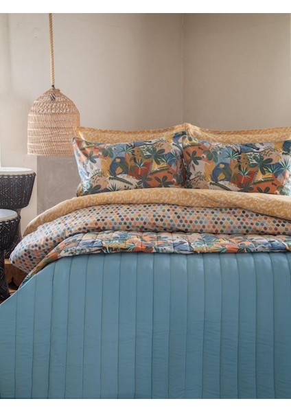 Forest Indigo Çift Kişilik Nevresim/yatak Örtüsü