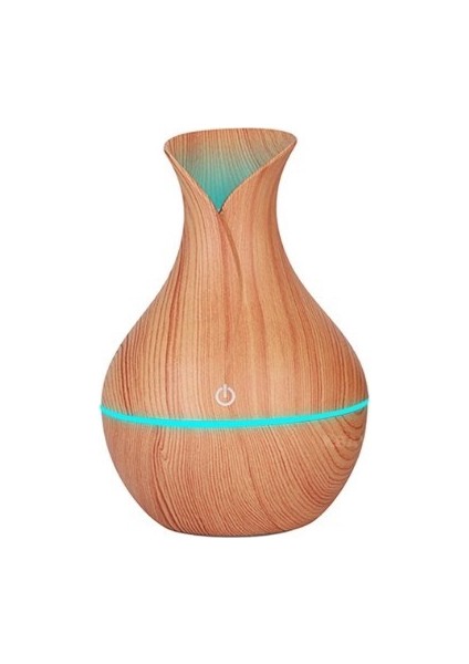 Ahşap Görünümlü LED Işıklı 200 ml Aroma Difüzörü Ultrasonik Hava Nemlendirici