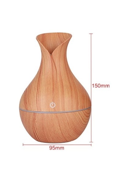 Ahşap Görünümlü LED Işıklı 200 ml Aroma Difüzörü Ultrasonik Hava Nemlendirici fiyatları