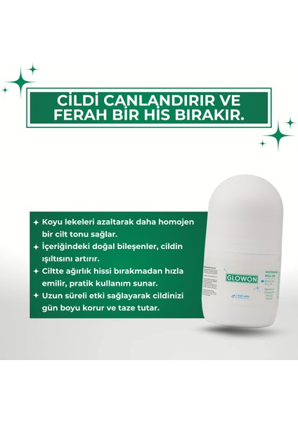 WHITENING ROLL ON FOR MEN - ANTIODOR 50 ML