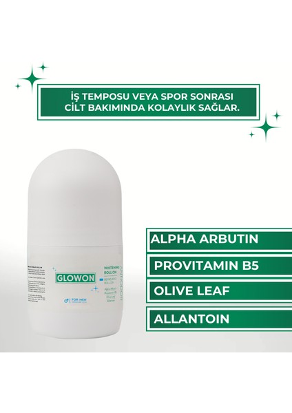 WHITENING ROLL ON FOR MEN - ANTIODOR 50 ML