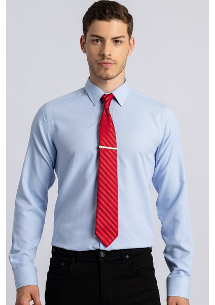 Modern Slim Fit Dar Kesim Armürlü Erkek Gömlek fiyatları
