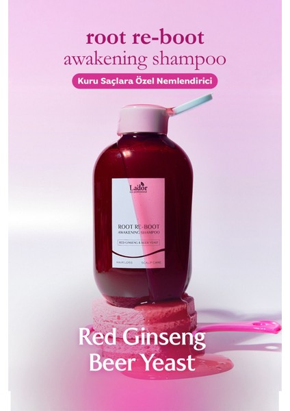 Besleyici Kırmızı Ginseng Saç Bakım Şampuanı Lador Root Re-Boot Red Ginseng Beer