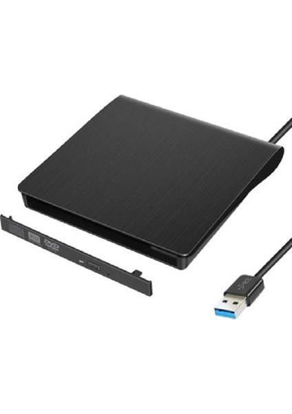 USB 3.0 Sata Harici DVD Rw 9.5 mm Slim External Boş CD DVD Kutusu