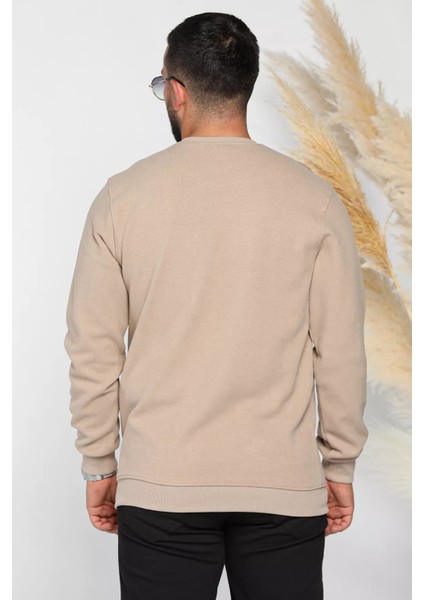 Erkek Kendinden Desenli Selanik Sweatshirt modelleri