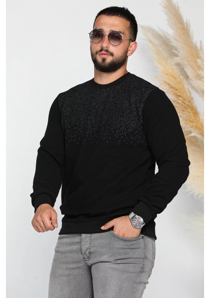 Erkek Kendinden Desenli Selanik Sweatshirt fiyatları