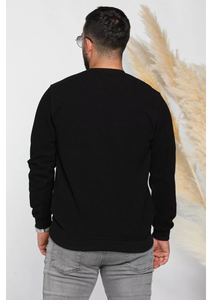 Erkek Kendinden Desenli Selanik Sweatshirt modelleri