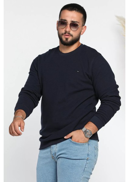 Erkek Bisiklet Yaka Selanik Sweatshirt