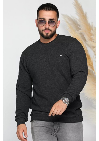 Erkek Bisiklet Yaka Selanik Sweatshirt