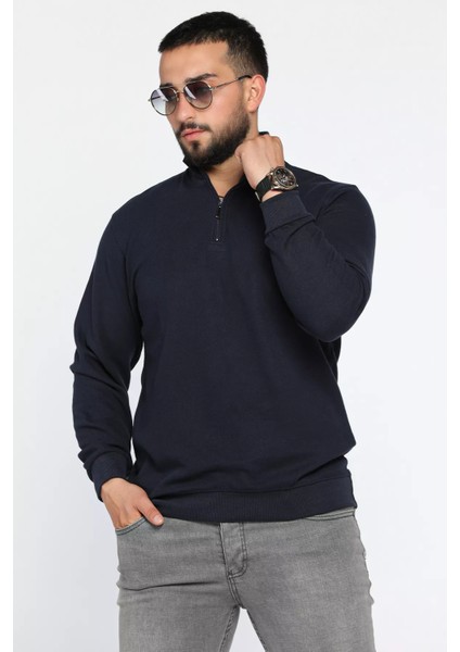 Erkek Yarım Balıkçı Selanik Sweatshirt