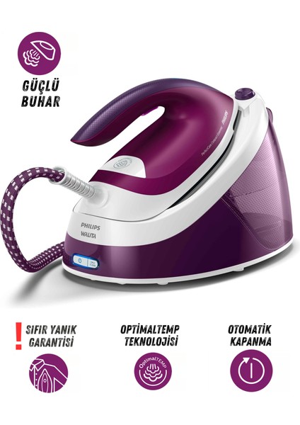 Compact 2400 Watt Buhar Kazanlı Ütü, Sıfır Yanık Riski, 1.3 L Hacim, Taşıma Kilidi | Onerous Mutfak Tartısı Hediye