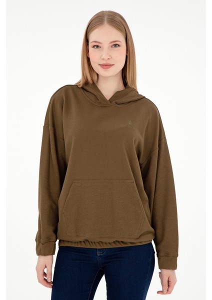 Kadın Haki Sweatshirt 50291264-VR027