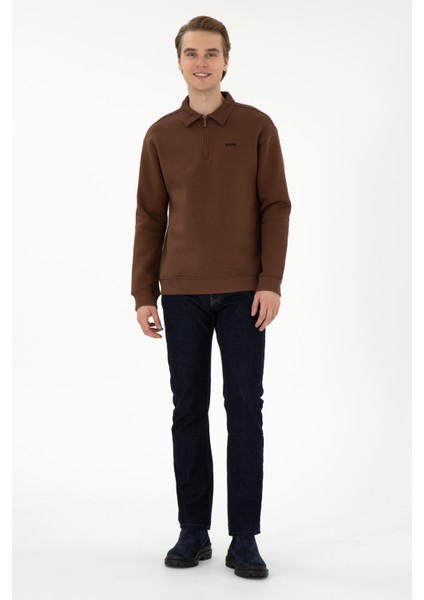 Erkek Kahverengi Sweatshirt 50298265-VR029