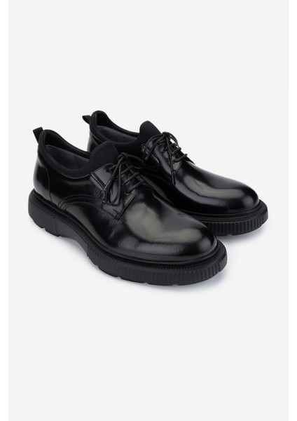 Erkek Deri Siyah Açma Casual Ayakkabı 987 145 Erk Ayk SK24-25 Siyah Acma fiyatları