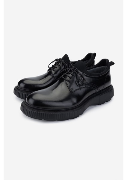 Erkek Deri Siyah Açma Casual Ayakkabı 987 145 Erk Ayk SK24-25 Siyah Acma indirimleri