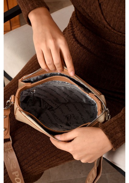 Kadın Orta Boy Çapraz Askılı 4 Gözlü Omuz Çantası MDS4036 modelleri