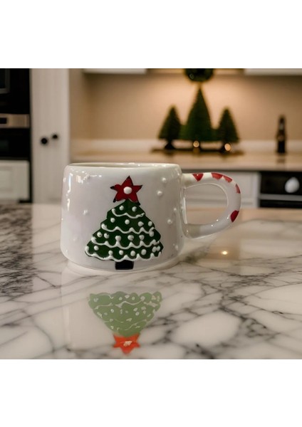Yılbaşı Klasik Çam Ağacı Kupa Bardak Mug Klasik
