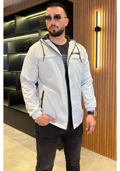 Erkek Kapüşonlu Astarlı Mevsimlik Mont P-00012864