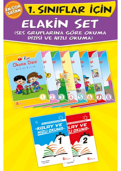 1. Sınıf Elakin Set (Ses Gruplarına Göre Okuma Dizisi Ve Hızlı Okuma)
