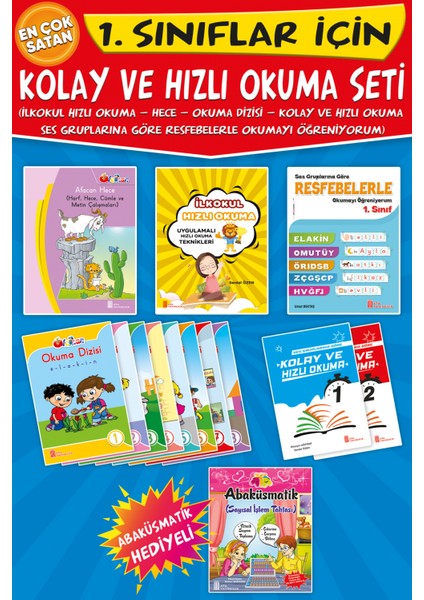 1. Sınıf Kolay Ve Hızlı Okuma Seti