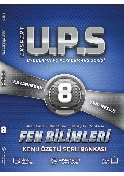 8. Sınıf Ekspert U.P.S Fen Bilimleri Konu Özetli Soru Bankası