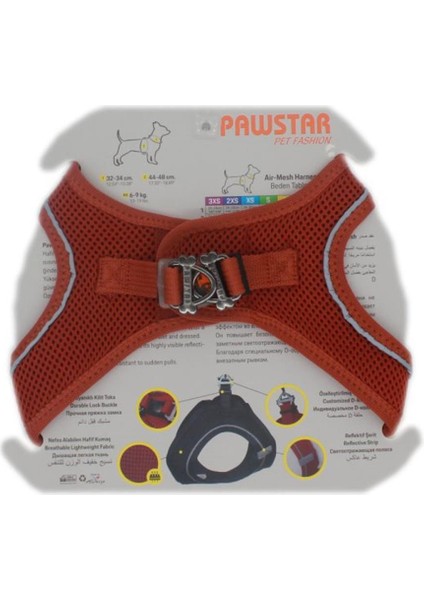 Air-Mesh Terracotta Köpek Göğüs Tasması