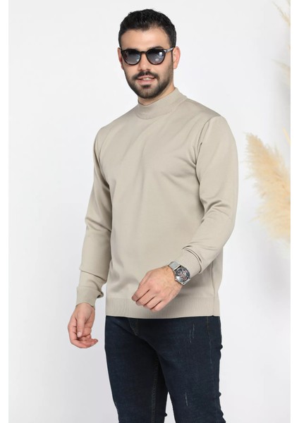 Erkek Yarım Balıkçı Triko Kazak P-00012859