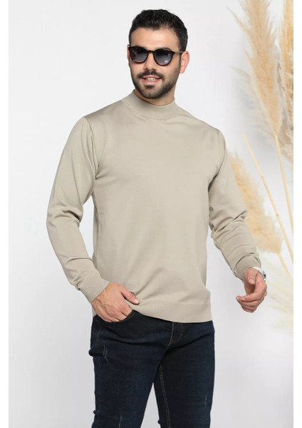 Erkek Yarım Balıkçı Triko Kazak P-00012859