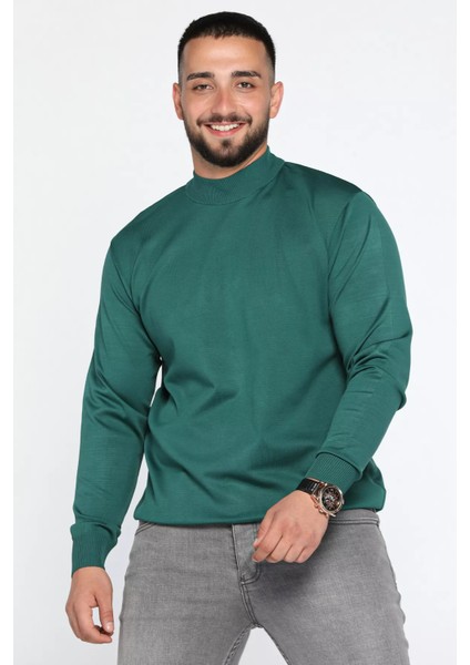 Erkek Yarım Balıkçı Triko Kazak P-00012859