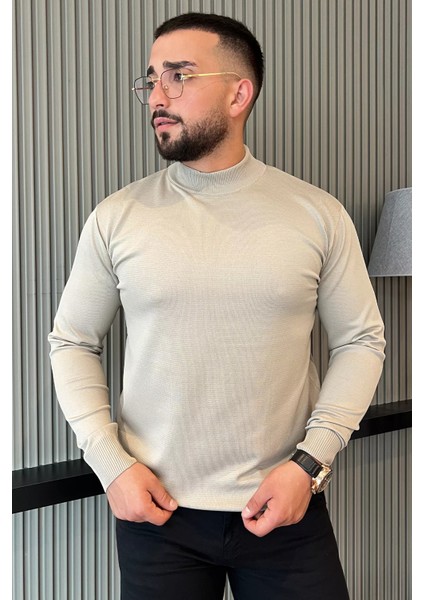 Erkek Yarım Balıkçı Triko Kazak P-00012849