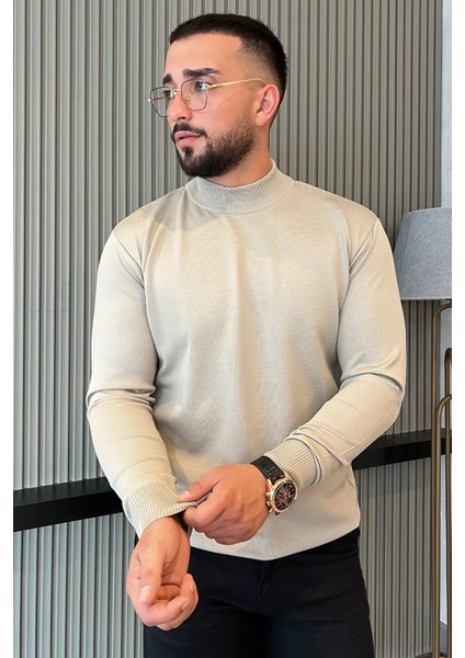 Erkek Yarım Balıkçı Triko Kazak P-00012849