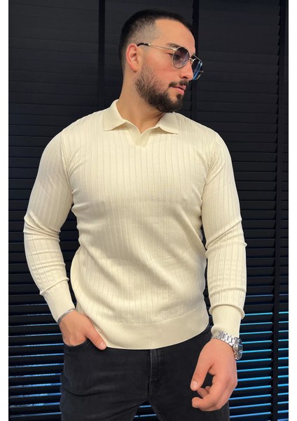 Erkek Polo Yaka Triko Kazak P-00012852