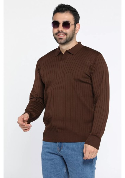 Erkek Polo Yaka Triko Kazak P-00012852