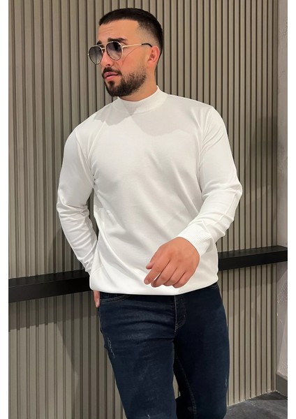 Erkek Yarım Balıkçı Triko Kazak P-00012859