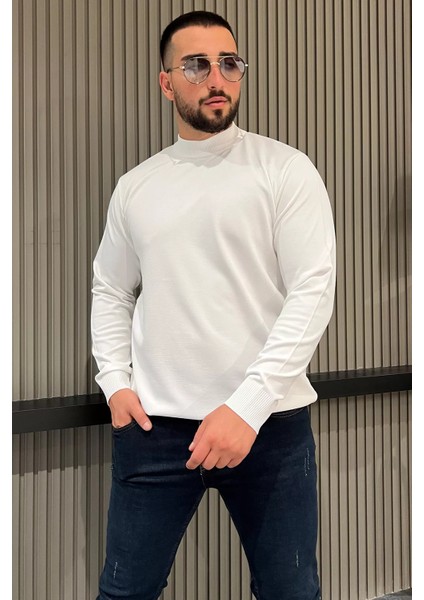 Erkek Yarım Balıkçı Triko Kazak P-00012859