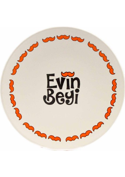 Evin Beyi 20 cm Tasarım Pasta Tabağı-1 Adet Hediyelik Pasta Tabağı