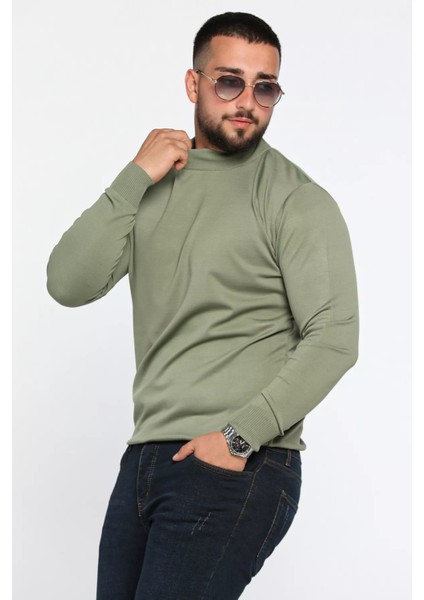 Erkek Yarım Balıkçı Triko Kazak P-00012849