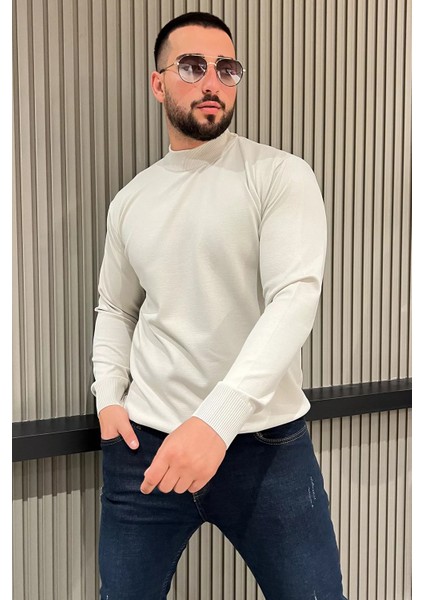 Erkek Yarım Balıkçı Triko Kazak P-00012859