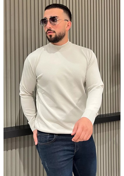 Erkek Yarım Balıkçı Triko Kazak P-00012859
