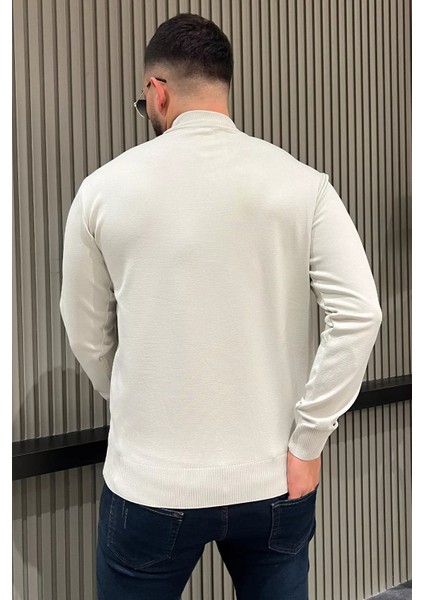 Erkek Yarım Balıkçı Triko Kazak P-00012859