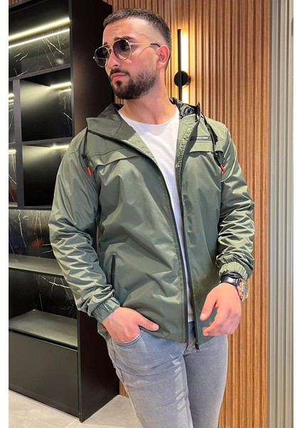 Erkek Kapüşonlu Astarlı Mevsimlik Mont