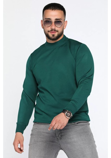 Erkek Yarım Balıkçı Triko Kazak P-00012849
