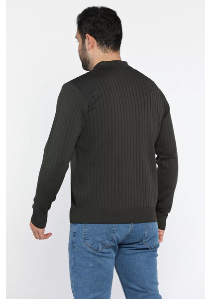 Erkek Polo Yaka Triko Kazak