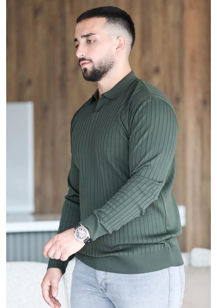 Erkek Polo Yaka Triko Kazak P-00012852 fiyatları