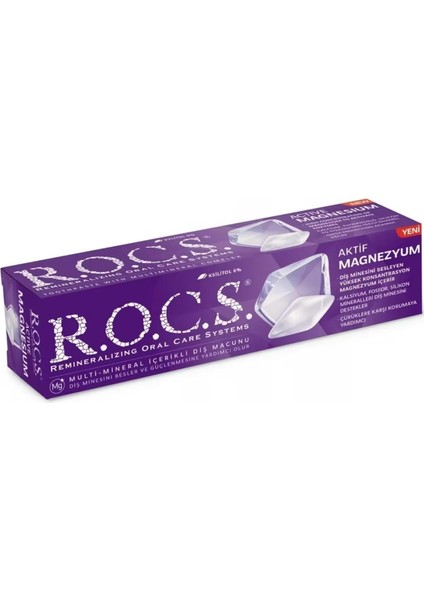 Rocs Aktif Magnezyum Diş Macunu 75 ml