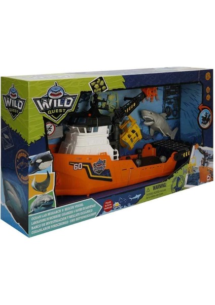 Sesli ve Işıklı Wild Quest Köpek Balığı ve Gemi Oyun Seti