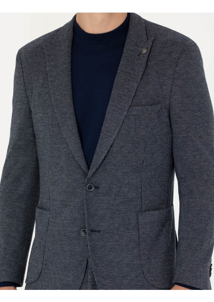 Erkek Lacivert Ekstra Slim Fit Spor Takım Elbise 50277602-VR033