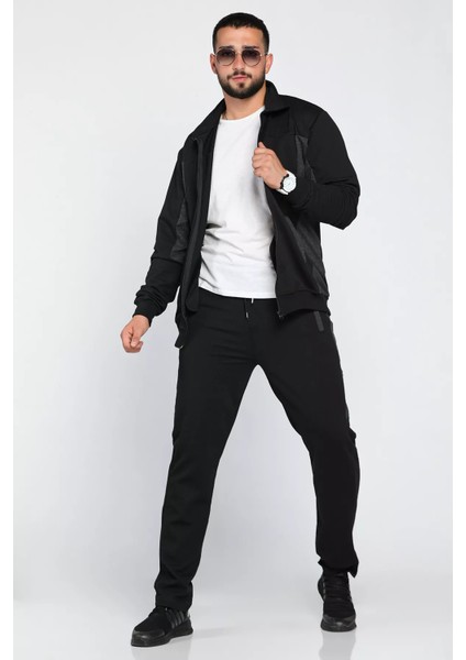 Erkek Yan Şeritli Eşofman Takımı