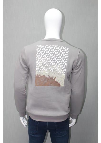 Bisiklet Yaka 3 Iplik Şardonlu Sweatshirt
