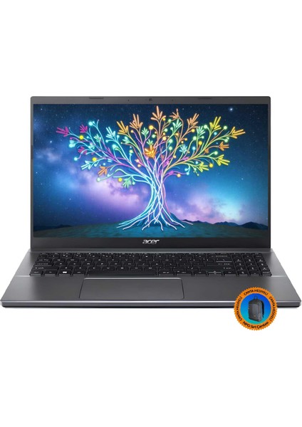 Extensa 15 EX215-55 NX.EGYEY.007A5 I5-1235U 16 GB 2TB SSD 15.6" Fhd Freedos Taşınabilir Bilgisayar-CNT006